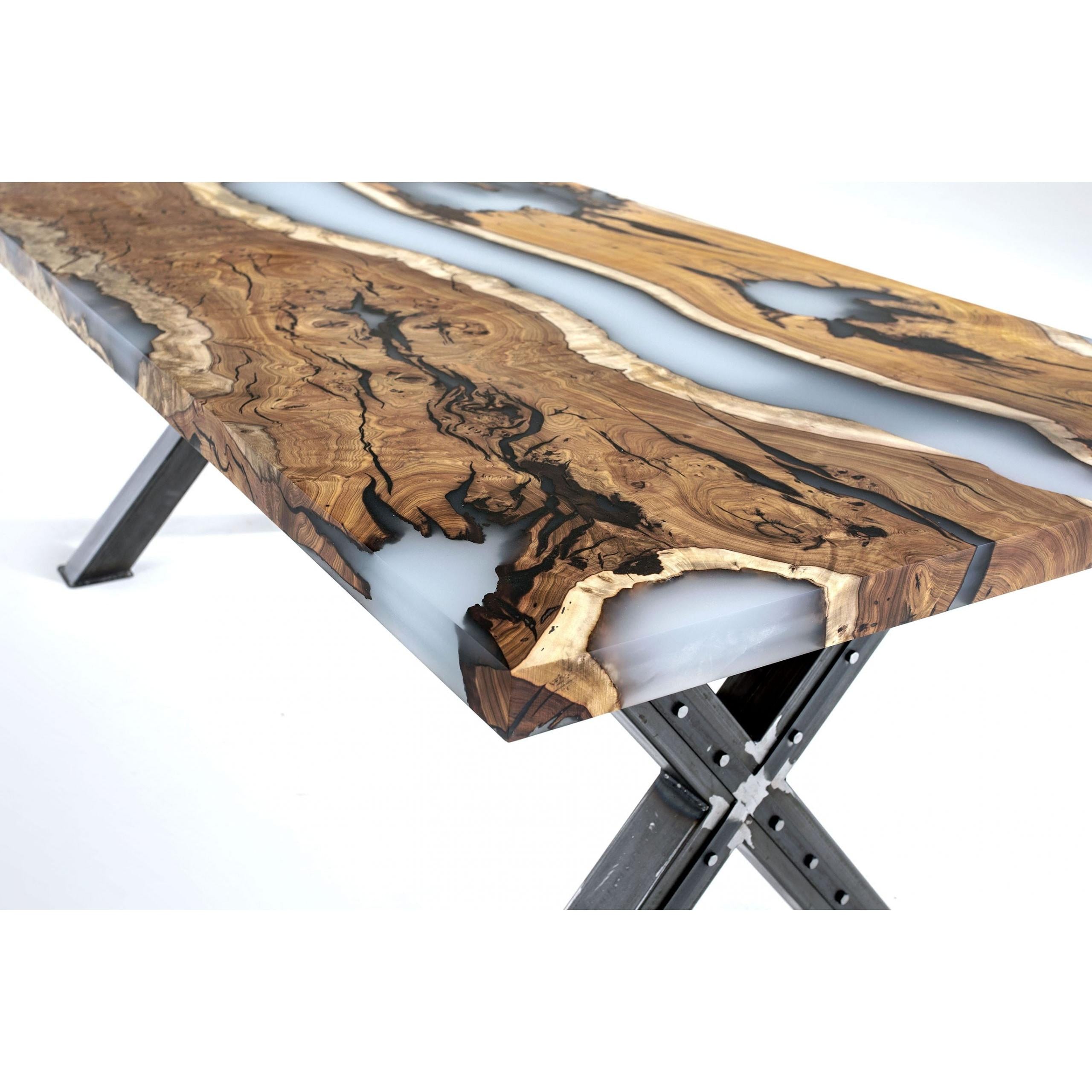 Smoke Epoksi Yemek & Toplantı Masası - 180*100 cm