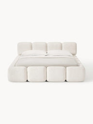 Sofia Gizli Depolama Alanlı Bukle Döşemeli Bazalı Karyola-Karyola-Innature Home-Açık Bej-200x200-NowShopFun