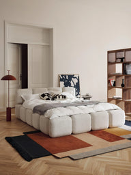 Sofia Gizli Depolama Alanlı Bukle Döşemeli Bazalı Karyola-Karyola-Innature Home-Açık Bej-200x200-NowShopFun