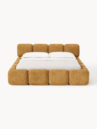 Sofia Gizli Depolama Alanlı Bukle Döşemeli Bazalı Karyola-Karyola-Innature Home-Açık Bej-200x200-NowShopFun