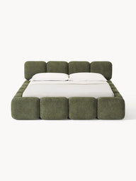 Sofia Gizli Depolama Alanlı Bukle Döşemeli Bazalı Karyola-Karyola-Innature Home-Açık Bej-200x200-NowShopFun