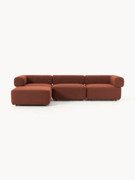 Sofia Modüler Köşe Kanepe, Bukle Kumaş 3-4 Kişilik-Köşe Koltuk-Innature Home-Kırık Beyaz-NowShopFun