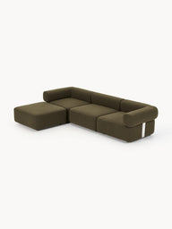 Sofia Modüler Köşe Kanepe, Bukle Kumaş 3-4 Kişilik-Köşe Koltuk-Innature Home-Kırık Beyaz-NowShopFun