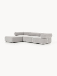 Sofia Modüler Köşe Kanepe, Bukle Kumaş 3-4 Kişilik-Köşe Koltuk-Innature Home-Kırık Beyaz-NowShopFun