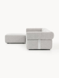 Sofia Modüler Köşe Kanepe, Bukle Kumaş 3-4 Kişilik-Köşe Koltuk-Innature Home-Kırık Beyaz-NowShopFun