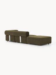 Sofia Modüler Puflu Kanepe, Bukle Kumaş, 3-4 Kişilik-Koltuk-Innature Home-Kırık Beyaz-NowShopFun