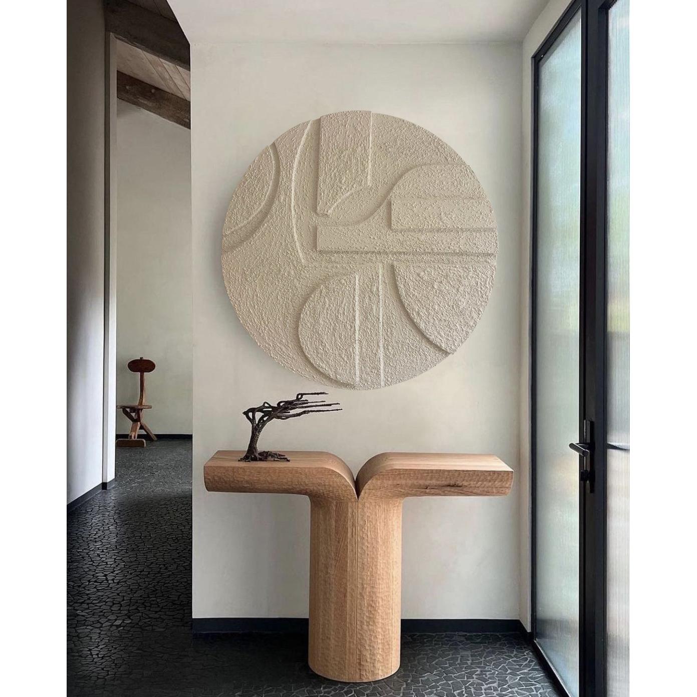 Soft Beige Sculpture Kanvas Üzeri El Yapımı Akrilik Resim