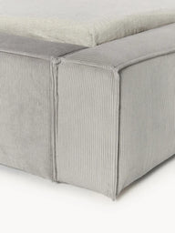 Soft Fitilli Kadife Çift Kişilik Döşemeli Karyola-Karyola-Innature Home-Gri-180x200-NowShopFun