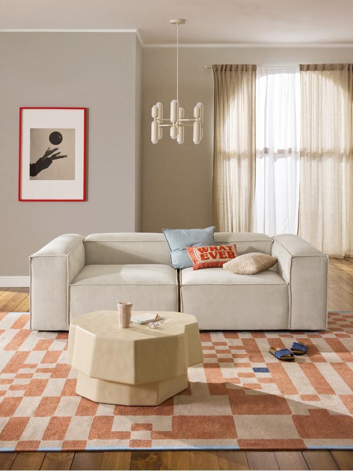 Soft Modüler Kanepe – Fitilli Kadife, 2 Modül (2-3 Kişilik)