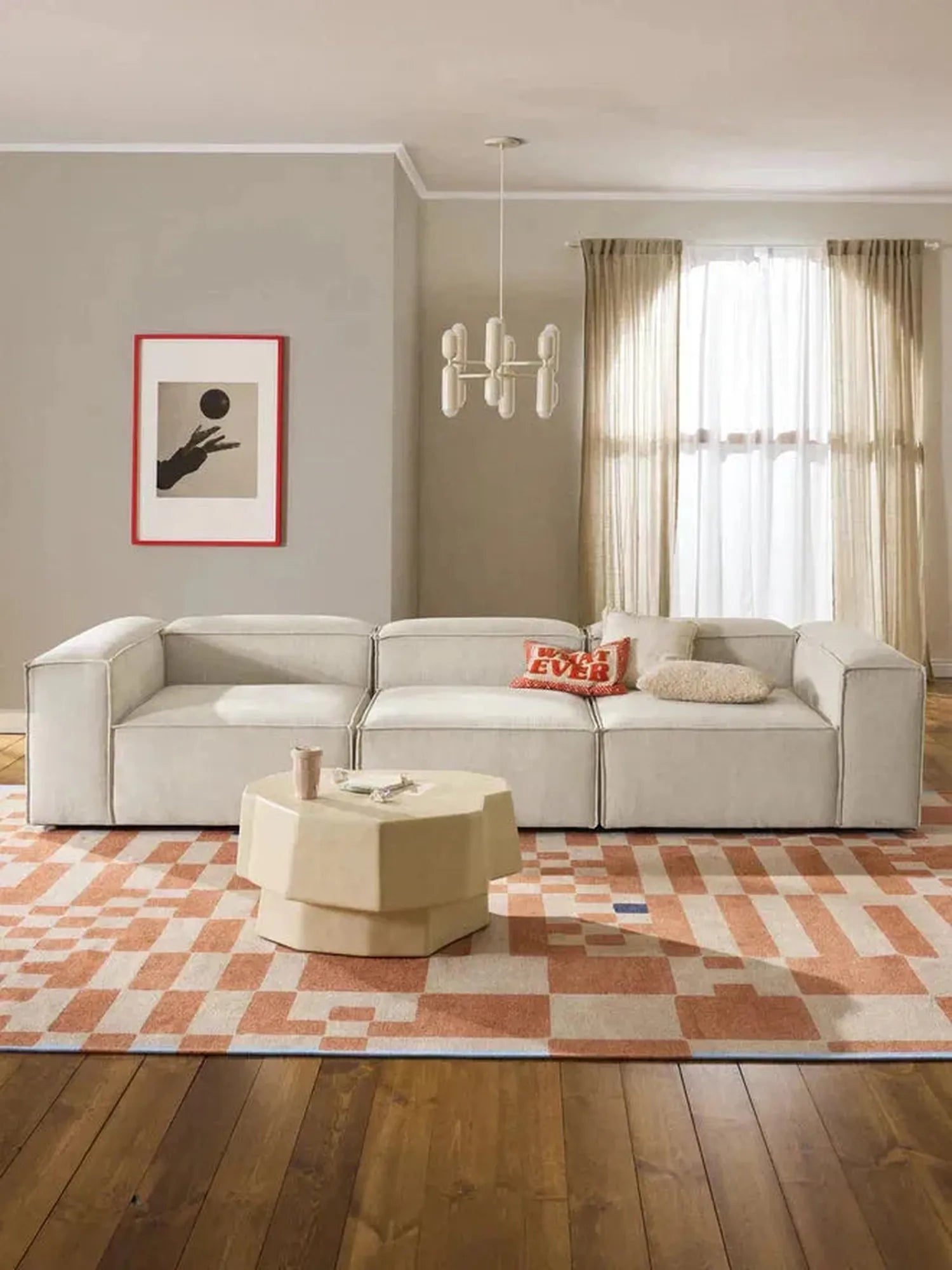 Soft Modüler Kanepe – Fitilli Kadife, 3-4 Kişilik
