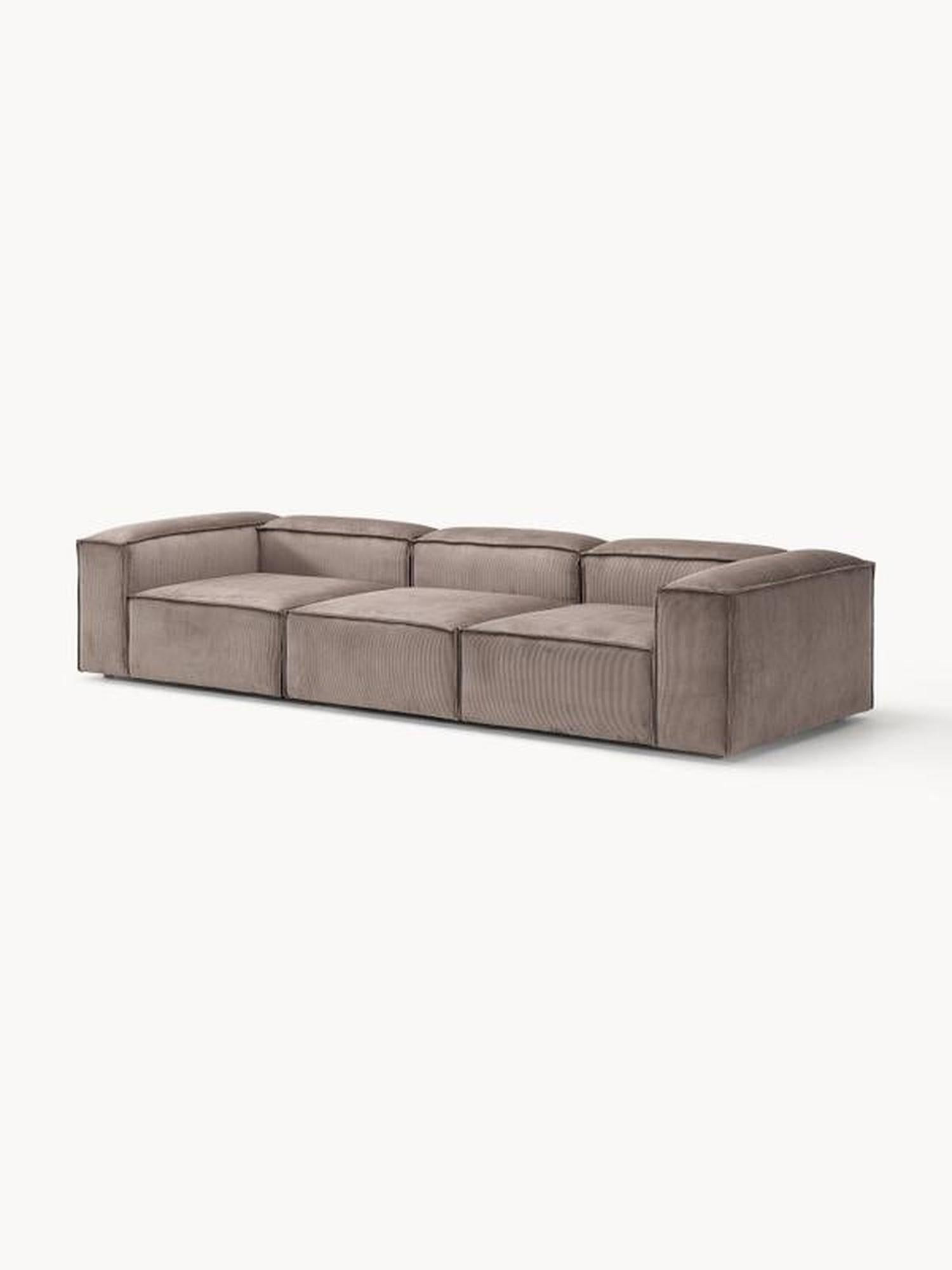 Soft Modüler Kanepe – Fitilli Kadife, 3-4 Kişilik