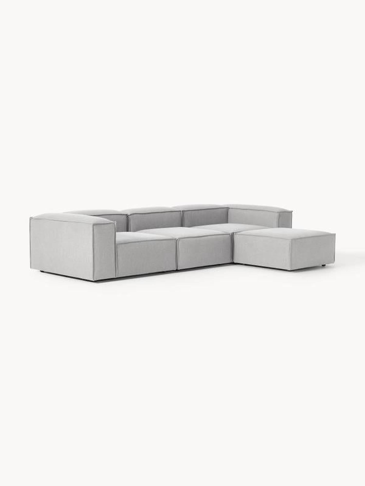 Soft Modüler Köşe Kanepe – Keten, 3-4 Kişilik