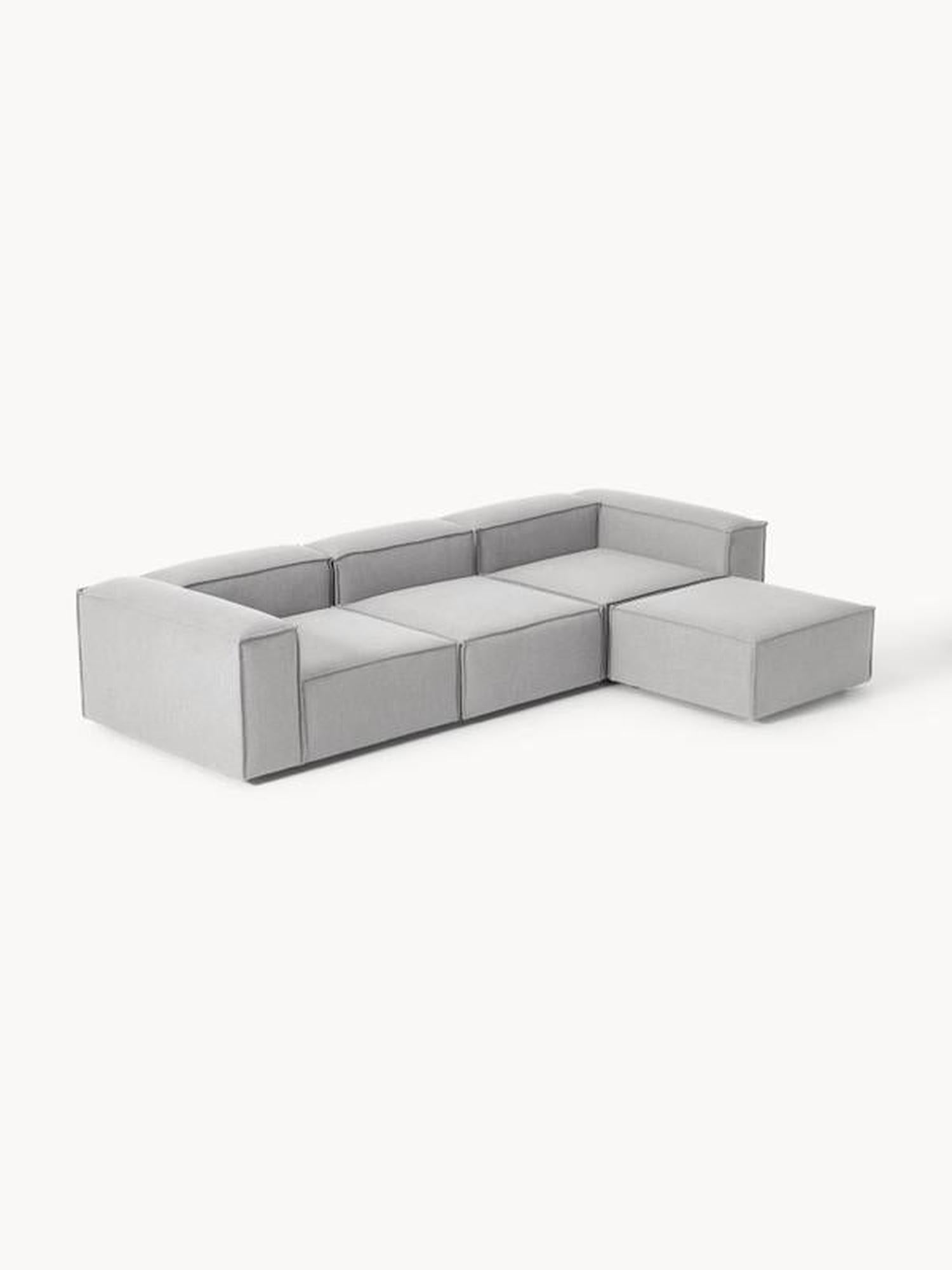 Soft Modüler Köşe Kanepe – Keten, 3-4 Kişilik