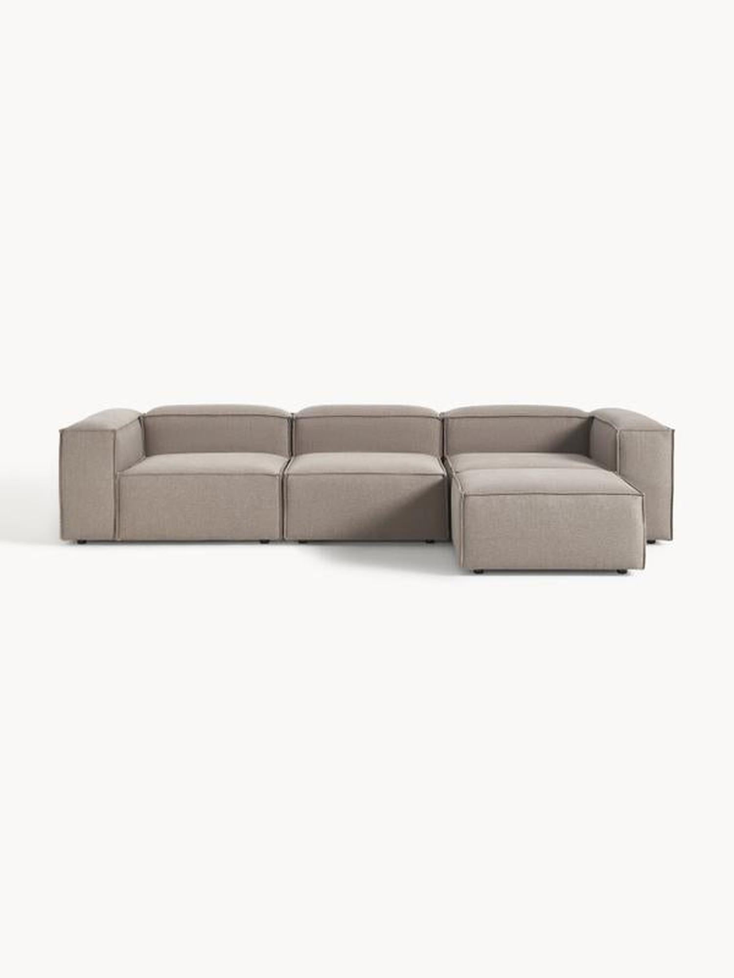 Soft Modüler Köşe Kanepe – Keten, 3-4 Kişilik