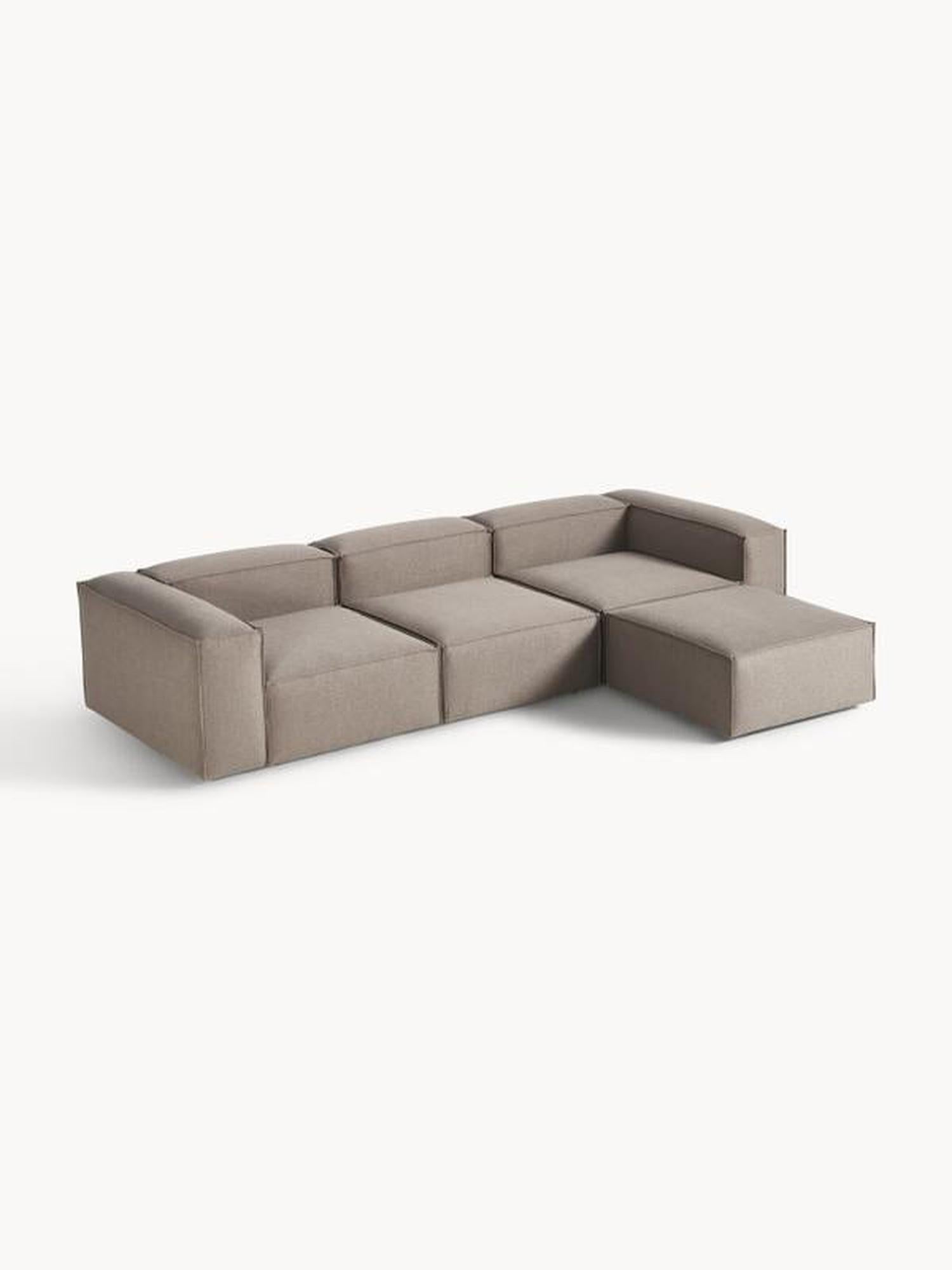 Soft Modüler Köşe Kanepe – Keten, 3-4 Kişilik