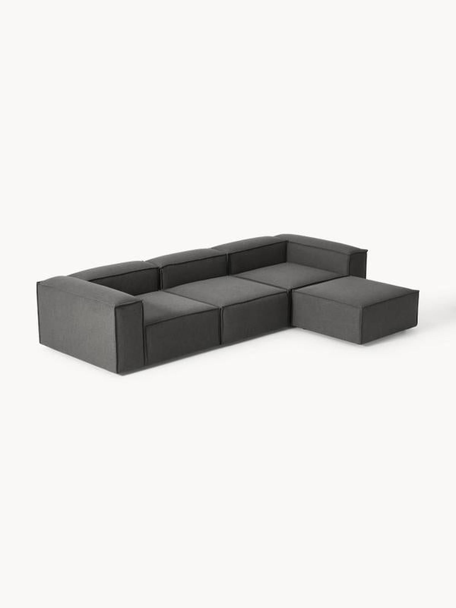Soft Modüler Köşe Kanepe – Keten, 3-4 Kişilik