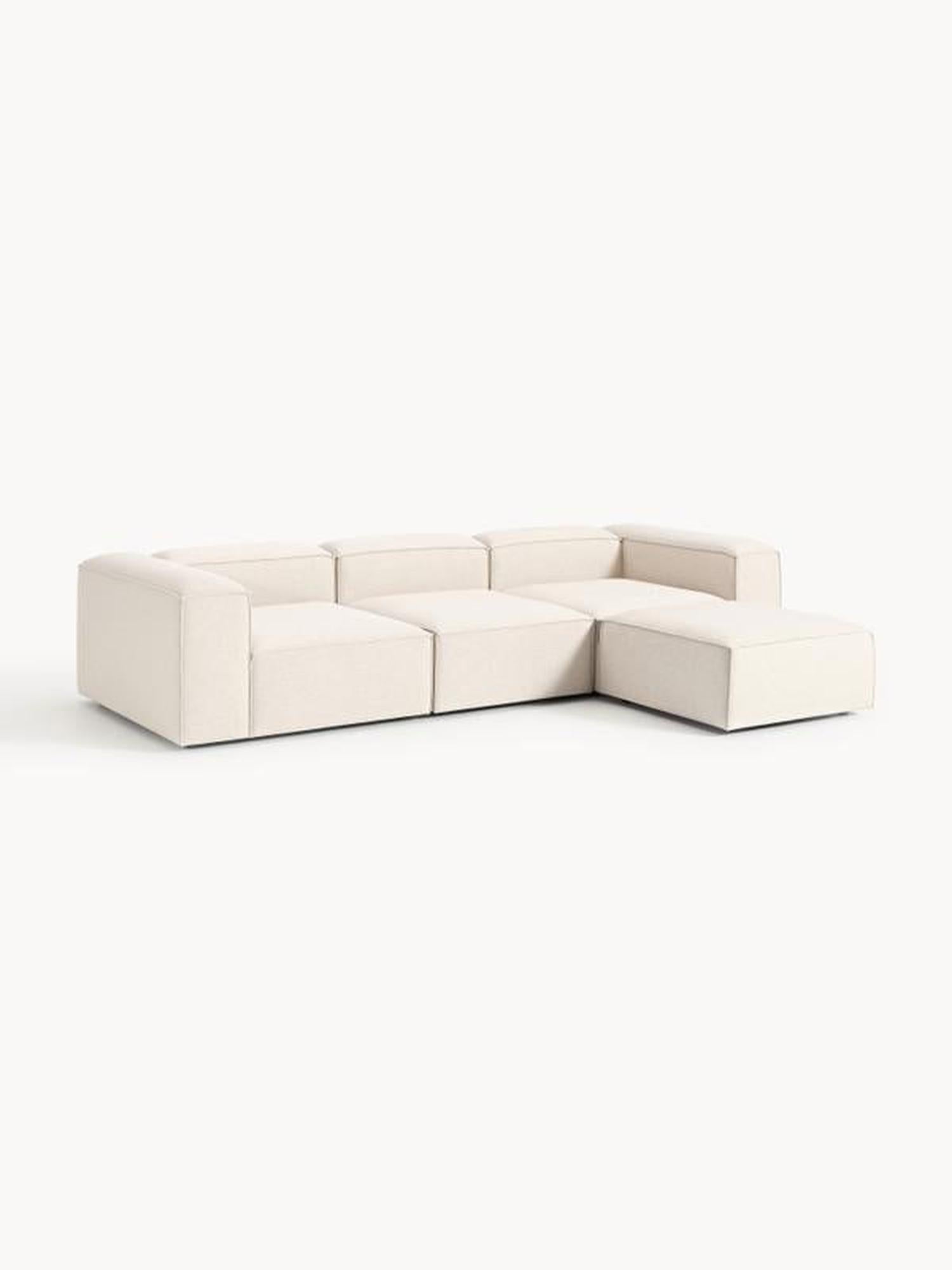 Soft Modüler Köşe Kanepe – Keten, 3-4 Kişilik