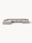 Soft Yumuşak Oturumlu Dinlenme Modüllü Köşe Kanepe, Bukle, 6-7 Kişilik