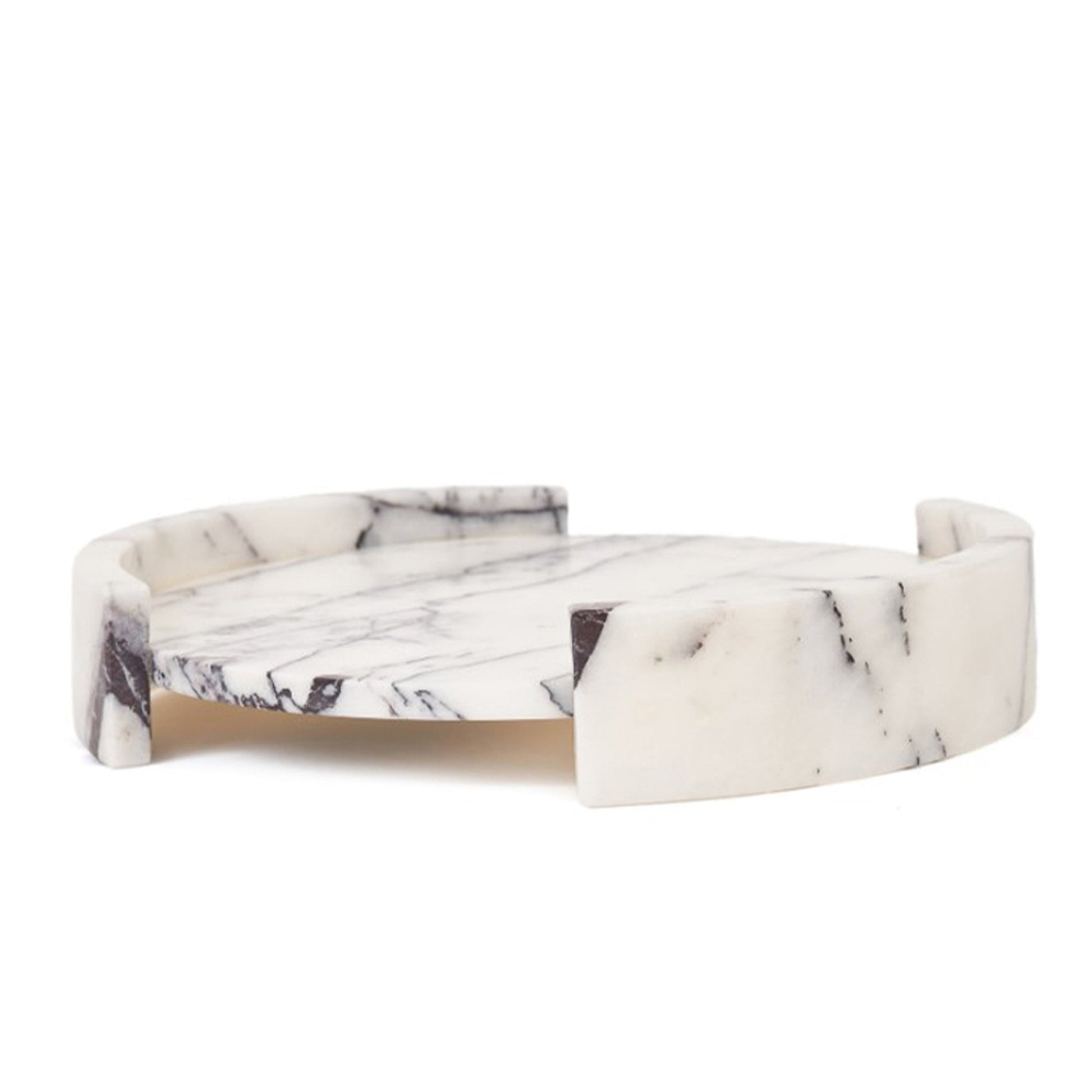 Solid Lilla Mermer Sunum Tepsisi