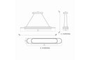 Solid Sarkıt Led Avize 120 Cm