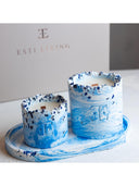 Spicy Blue Taşlı - Mum Seti