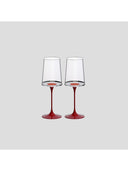 Split Glass – Beyaz Şarap Kadehi – Kırmızı (2'li Set)