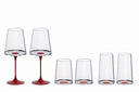 Split Glass – Tüm Bardaklar – Kırmızı (2'li Set)