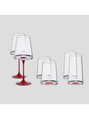 Split Glass – Tüm Bardaklar – Kırmızı (2'li Set)