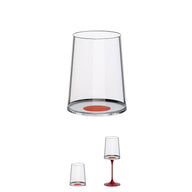 Split Glass - Beyaz Şarap Bardağı - Siyah-Bardak Seti-KYS Design-NowShopFun
