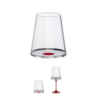 Split Glass - Kırmızı Şarap Bardağı - Siyah-Bardak Seti-KYS Design-NowShopFun