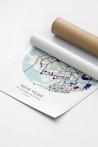 St. Petersburg Şehir Haritası Poster-Poster-ODA.products-30x40-Siyah-NowShopFun