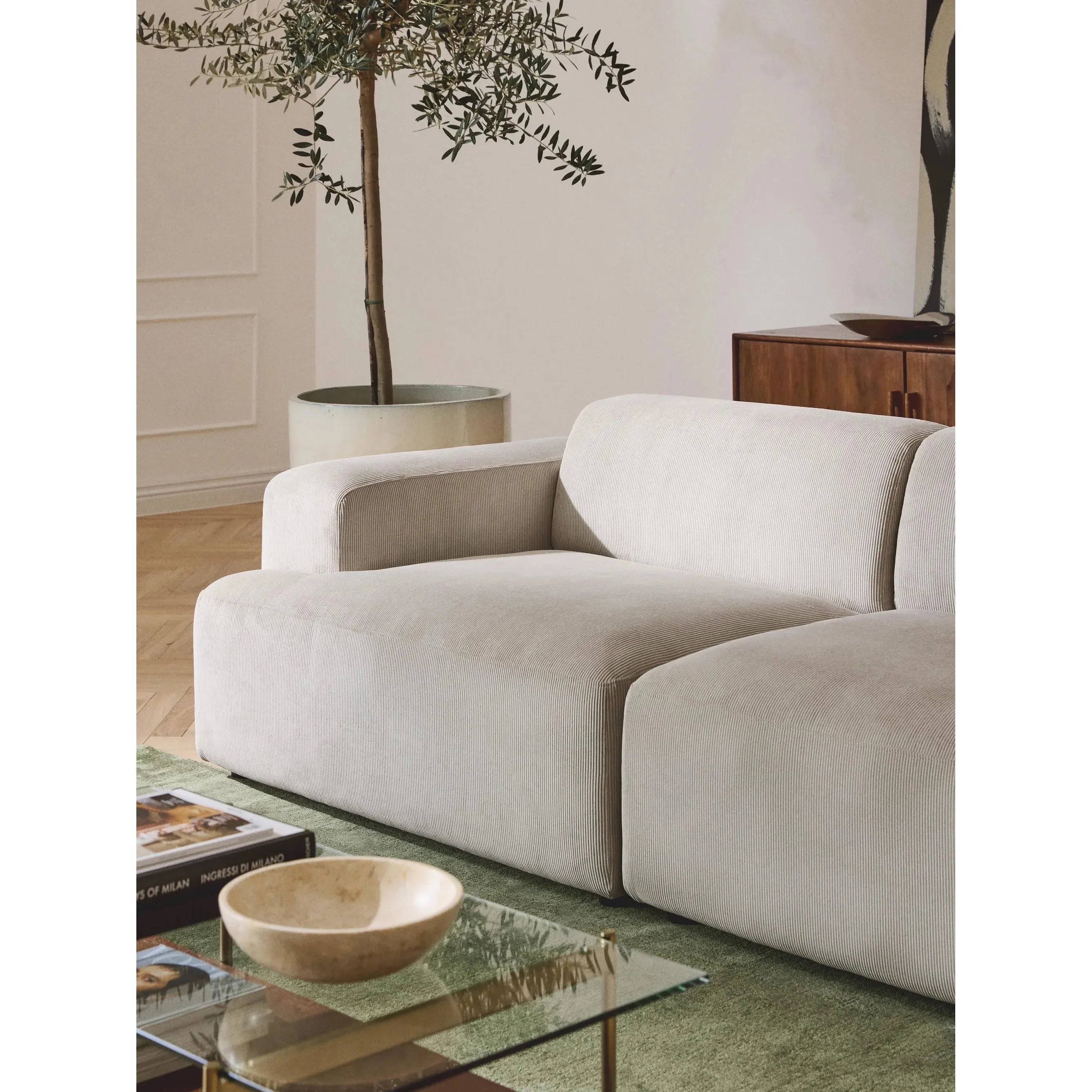 Stella Modüler Kanepe – Fitilli Kadife, 2-3 Kişilik