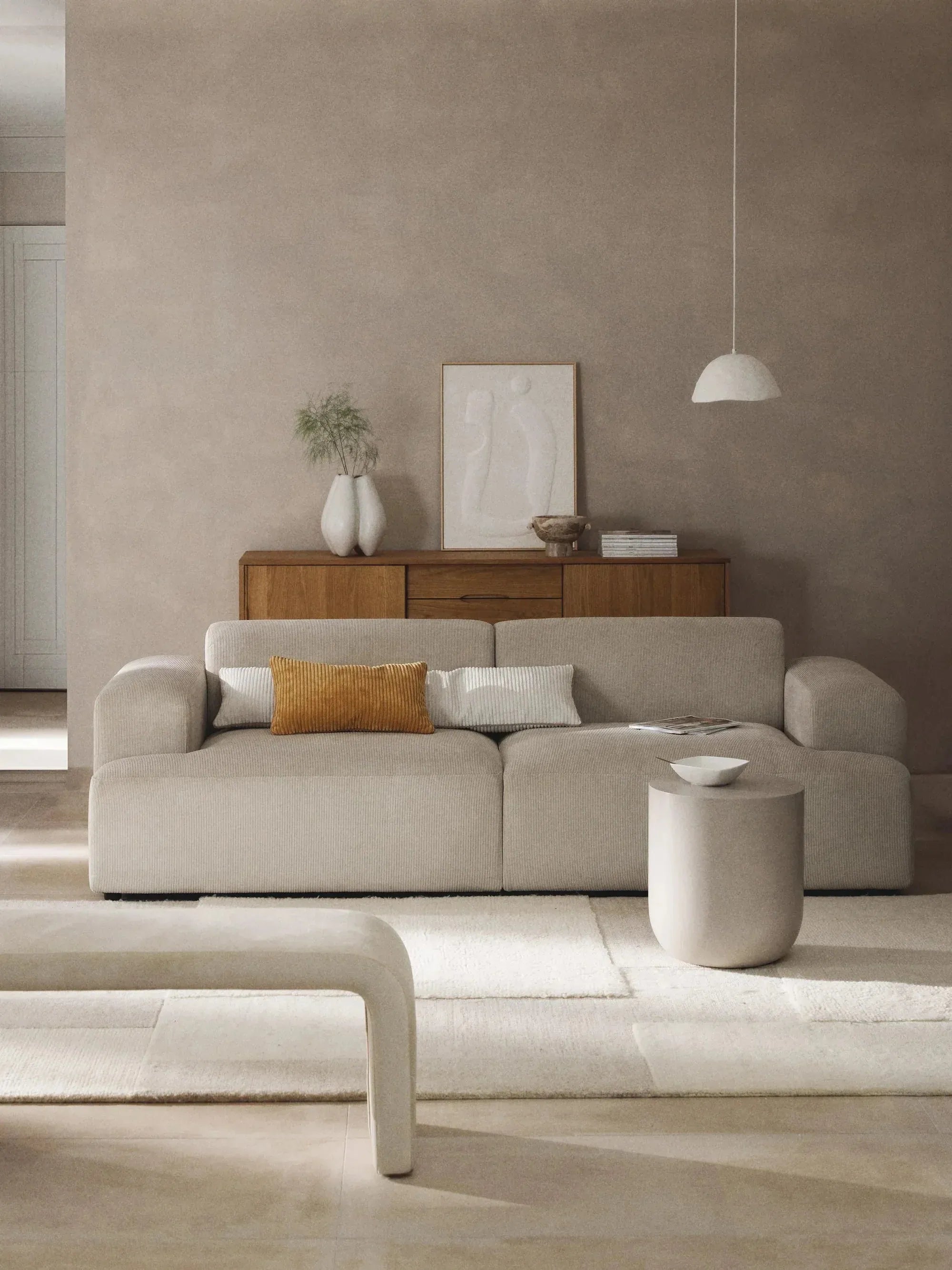 Stella Modüler Kanepe – Fitilli Kadife, 3-4 Kişilik