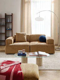 Stella Modüler Kanepe – Şönil, 2-3 Kişilik-Koltuk-Innature Home-Hardal-NowShopFun