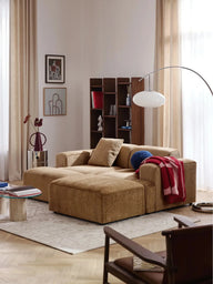 Stella Modüler Kanepe – Şönil, 2-3 Kişilik-Koltuk-Innature Home-Hardal-NowShopFun