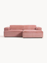 Stella Modüler Köşe Kanepe - Fitilli Kadife Döşemeli, 3 Kişilik-Köşe Koltuk-Innature Home-Sağ Köşe-Açık Bej-NowShopFun