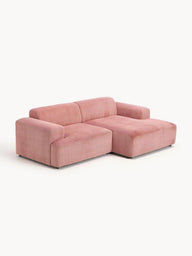 Stella Modüler Köşe Kanepe - Fitilli Kadife Döşemeli, 3 Kişilik-Köşe Koltuk-Innature Home-Sağ Köşe-Açık Bej-NowShopFun