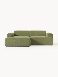 Stella Modüler Köşe Kanepe - Fitilli Kadife Döşemeli, 3 Kişilik-Köşe Koltuk-Innature Home-Sağ Köşe-Açık Bej-NowShopFun