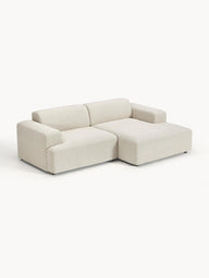 Stella Modüler Köşe Kanepe - Keten Döşemeli, 3 Kişilik-Köşe Koltuk-Innature Home-Sağ Köşe-Açık Bej-NowShopFun