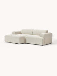 Stella Modüler Köşe Kanepe - Keten Döşemeli, 3 Kişilik-Köşe Koltuk-Innature Home-Sağ Köşe-Açık Bej-NowShopFun
