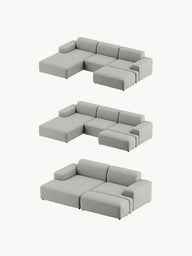 Stella Modüler Köşe Kanepe - Keten Döşemeli, 3 Kişilik-Köşe Koltuk-Innature Home-Sağ Köşe-Açık Bej-NowShopFun