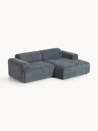 Stella Modüler Köşe Kanepe - Şönil Döşemeli, 3 Kişilik-Köşe Koltuk-Innature Home-Sağ Köşe-Beyaz - Bej-NowShopFun