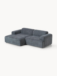 Stella Modüler Köşe Kanepe - Şönil Döşemeli, 3 Kişilik-Köşe Koltuk-Innature Home-Sağ Köşe-Beyaz - Bej-NowShopFun