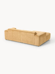 Stella Modüler Köşe Kanepe - Şönil Döşemeli, 3 Kişilik-Köşe Koltuk-Innature Home-Sağ Köşe-Beyaz - Bej-NowShopFun
