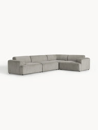 Stella Yumuşak Oturumlu Modüler Köşe Kanepe Fitilli Kadife 4-5 Kişilik-Köşe Koltuk-Innature Home-Fitilli Kadife - Bej-Sağ-NowShopFun