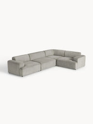 Stella Yumuşak Oturumlu Modüler Köşe Kanepe Fitilli Kadife 4-5 Kişilik-Köşe Koltuk-Innature Home-Fitilli Kadife - Bej-Sağ-NowShopFun
