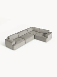 Stella Yumuşak Oturumlu Modüler Köşe Kanepe Fitilli Kadife 4-5 Kişilik-Köşe Koltuk-Innature Home-Fitilli Kadife - Bej-Sağ-NowShopFun