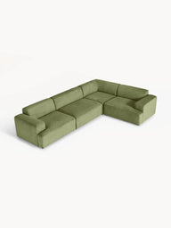 Stella Yumuşak Oturumlu Modüler Köşe Kanepe Fitilli Kadife 4-5 Kişilik-Köşe Koltuk-Innature Home-Fitilli Kadife - Bej-Sağ-NowShopFun