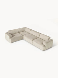 Stella Yumuşak Oturumlu Modüler Köşe Kanepe Fitilli Kadife 4-5 Kişilik-Köşe Koltuk-Innature Home-Fitilli Kadife - Bej-Sağ-NowShopFun