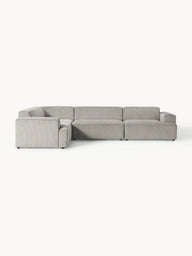 Stella Yumuşak Oturumlu Modüler Köşe Kanepe Fitilli Kadife 4-5 Kişilik-Köşe Koltuk-Innature Home-Fitilli Kadife - Bej-Sağ-NowShopFun